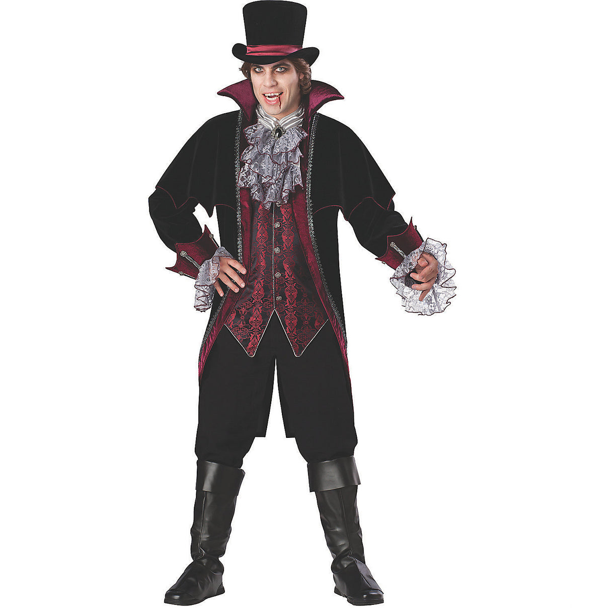 Men's Vampire Of Versailles Costume for Halloween Parties Trick or Treating and Themed Events