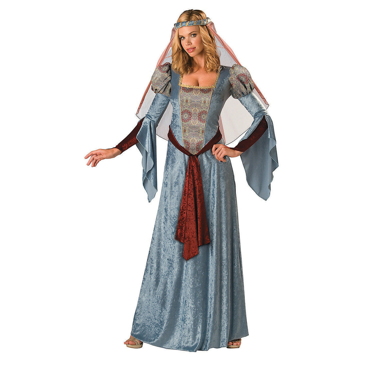 Elegant Women's Maid Marian Costume for Halloween Parties and Themed Events