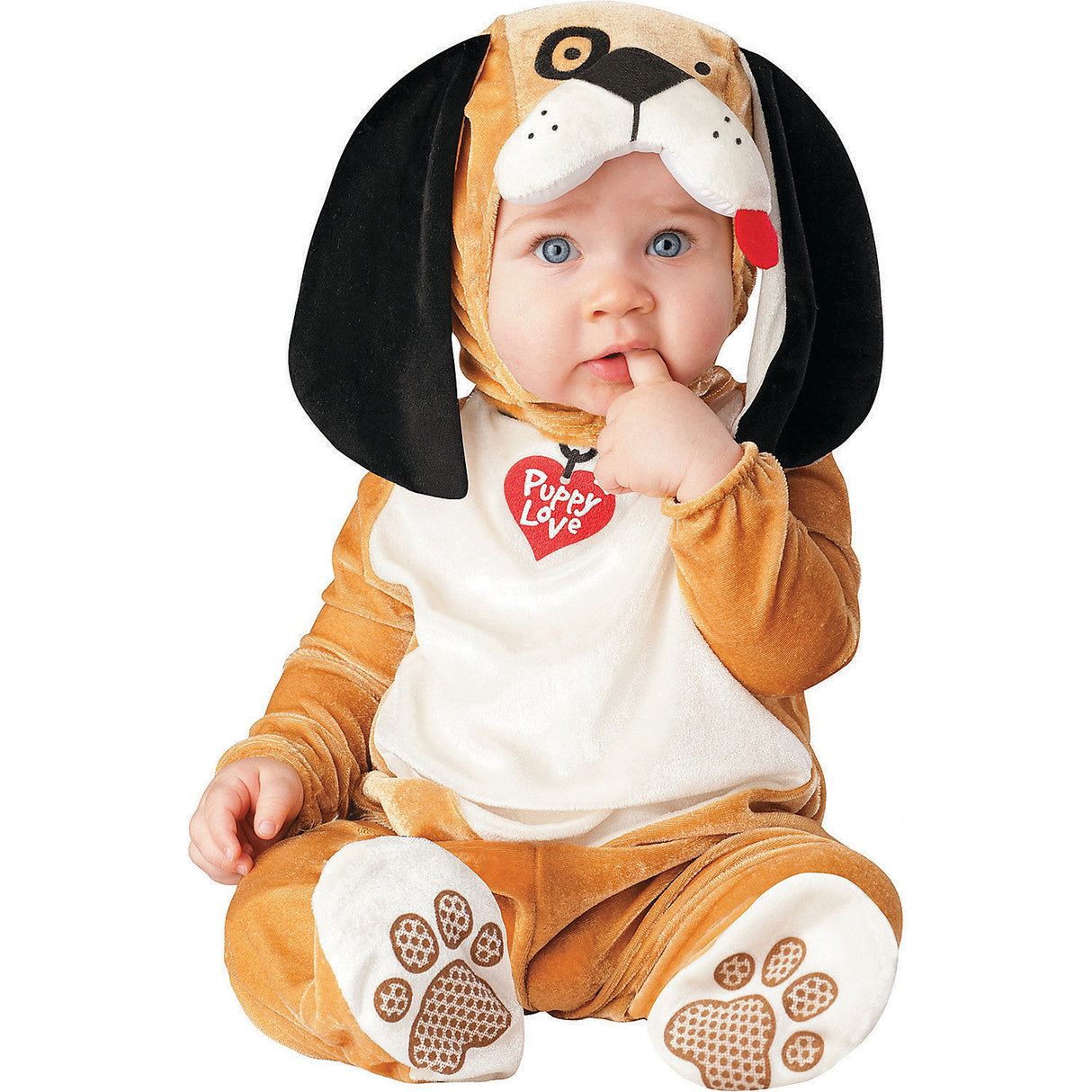 Adorable Infant Puppy Costume for Halloween Family Themes and Cute Photo Ops
