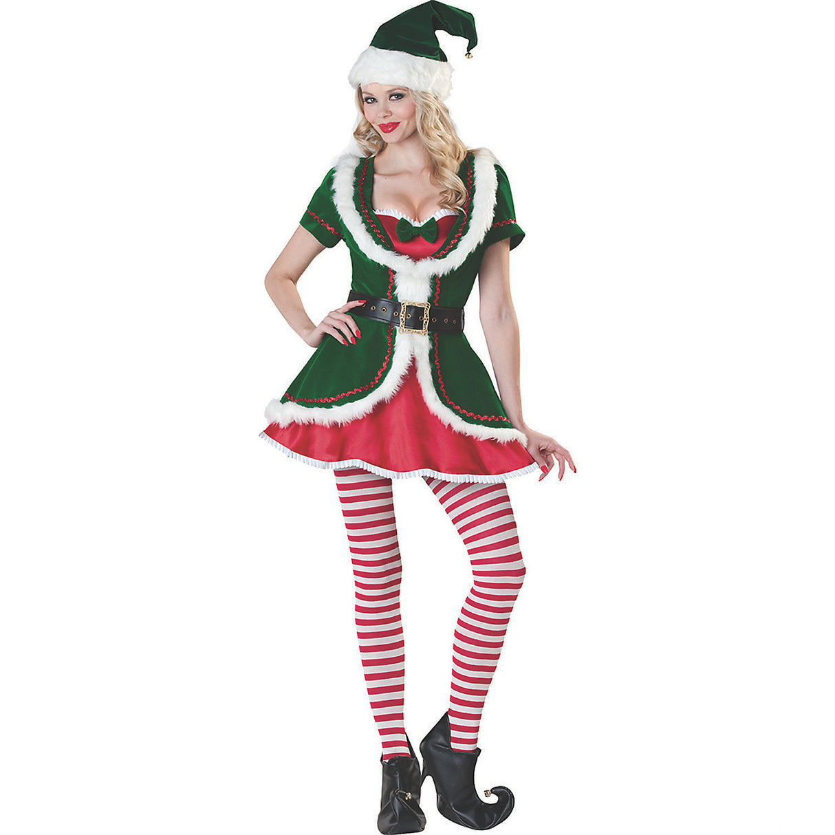 Women's Holiday Helper Costume for Halloween Parties and Themed Events