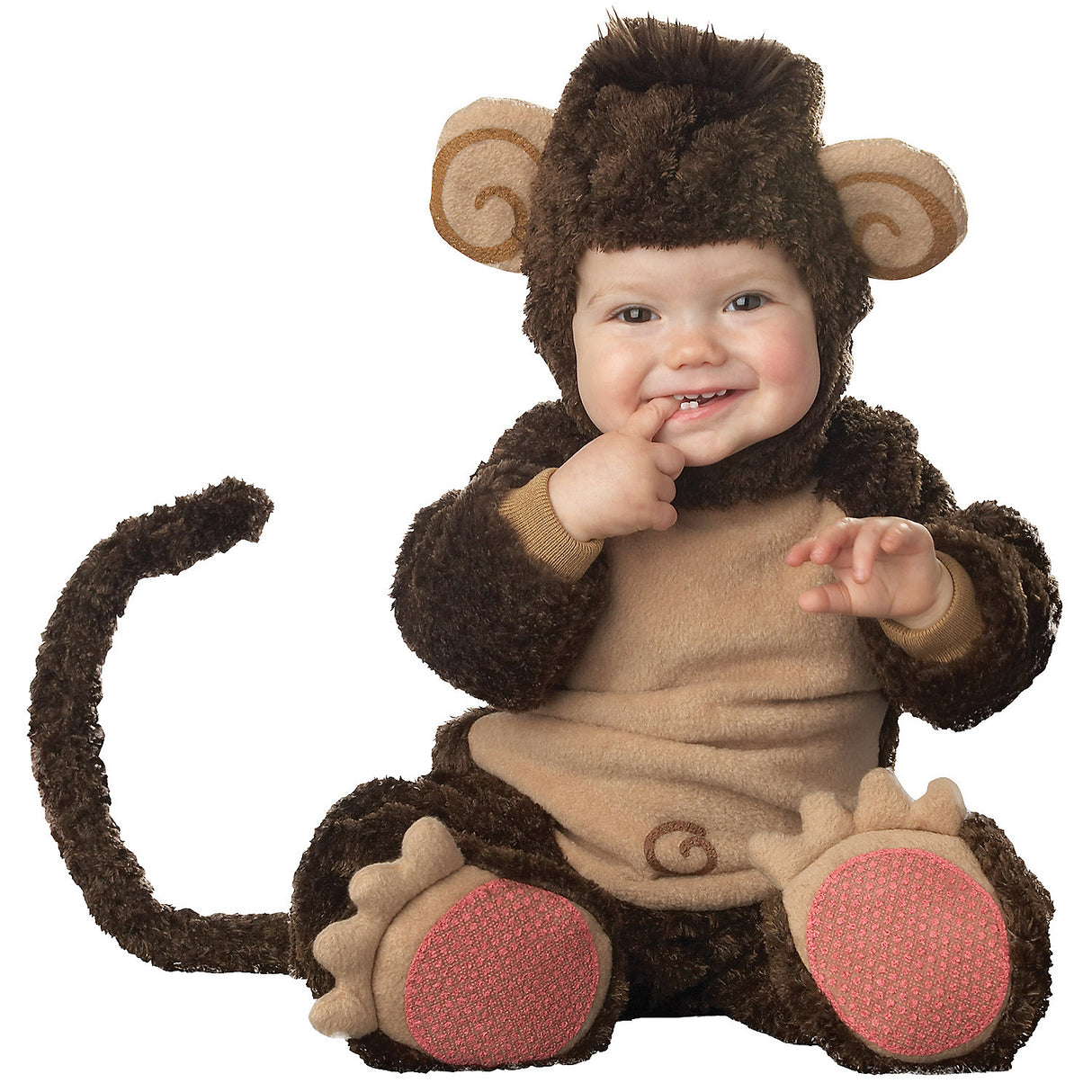 Adorable Infant Monkey Costume for Halloween Parties Dress Up Events and Baby Photo Shoots