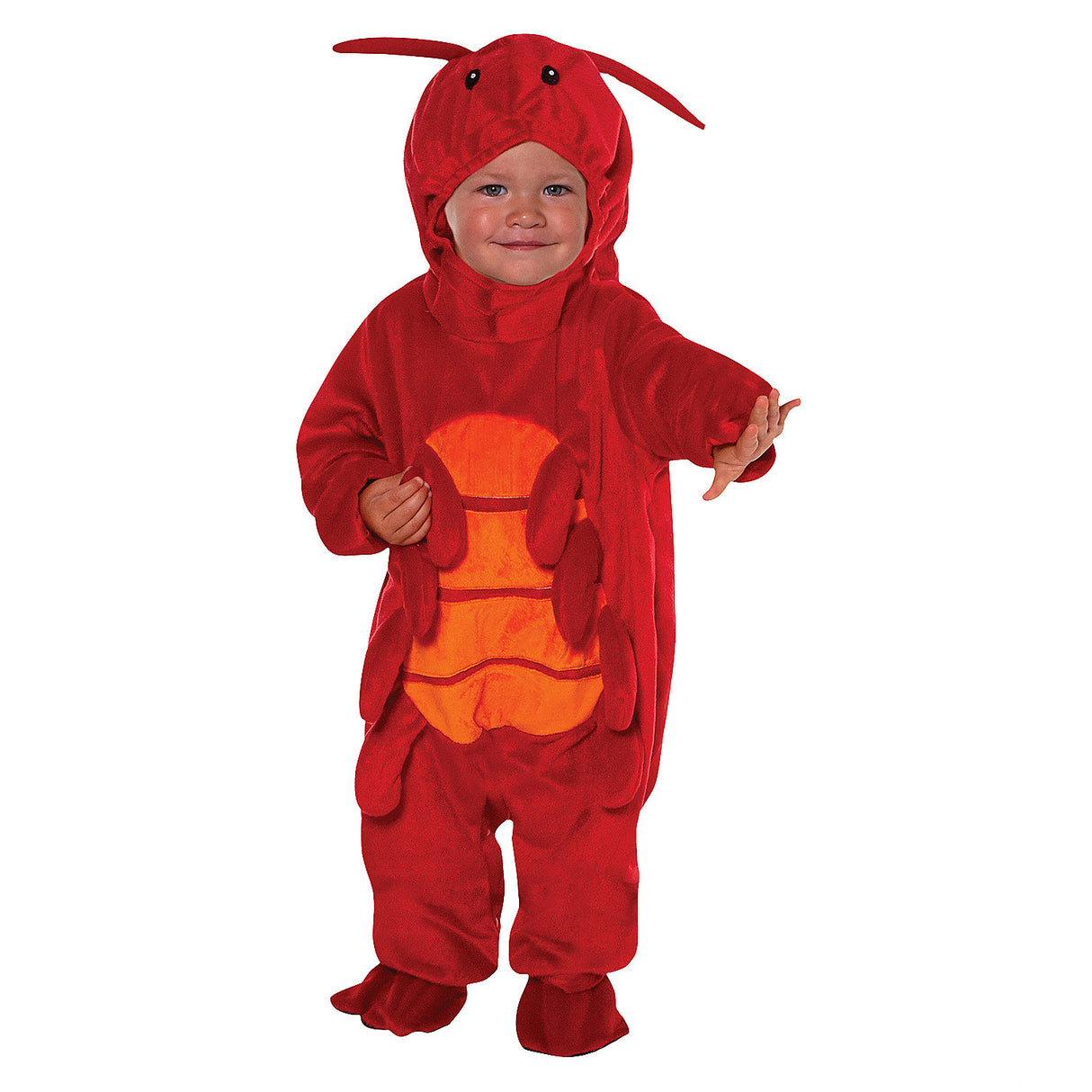 Happy Lobster Hoodie Costume for Toddler Halloween Parties and Ocean Adventure Dress Up