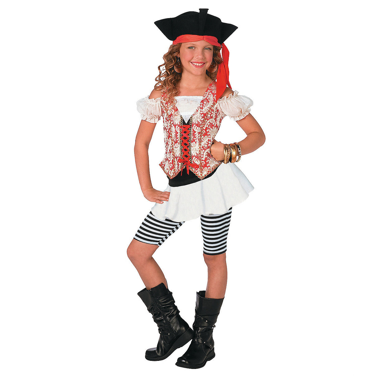 Fun Girl's Swashbuckler Costume for Halloween Trick or Treating and Pirate-Themed Parties