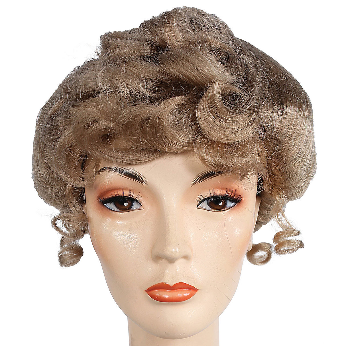 Elegant Gibson Girl Brown Wig for Halloween Dress Up Historical Characters and Themed Events