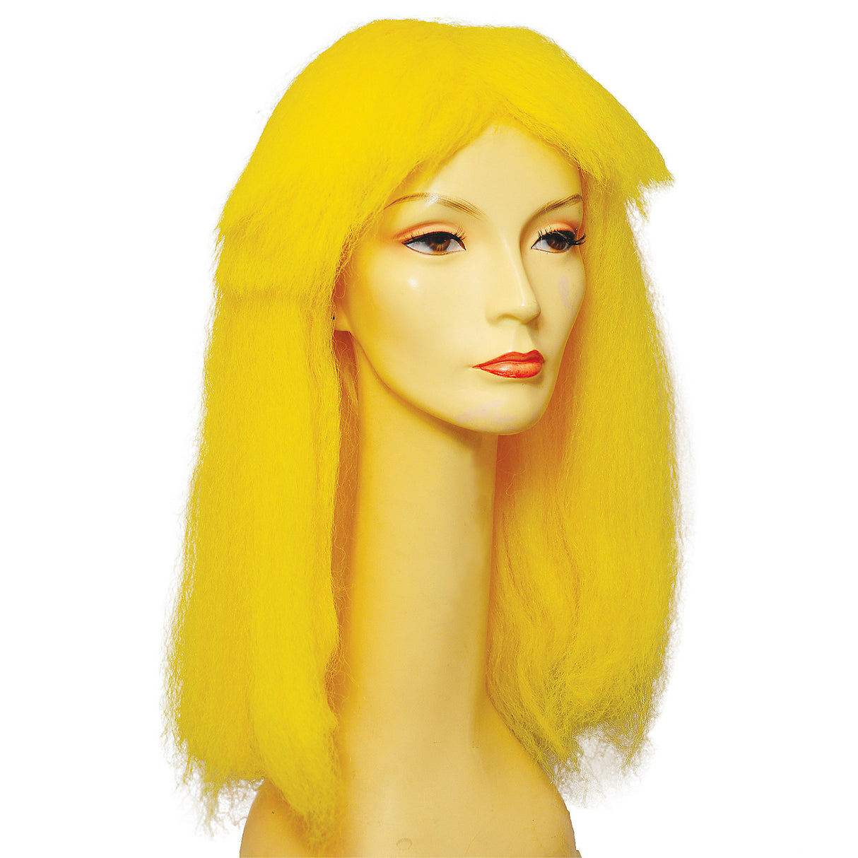 Premium Clown Straight Yellow Wig for School Spirit Events Costume Parties and Fun Celebrations