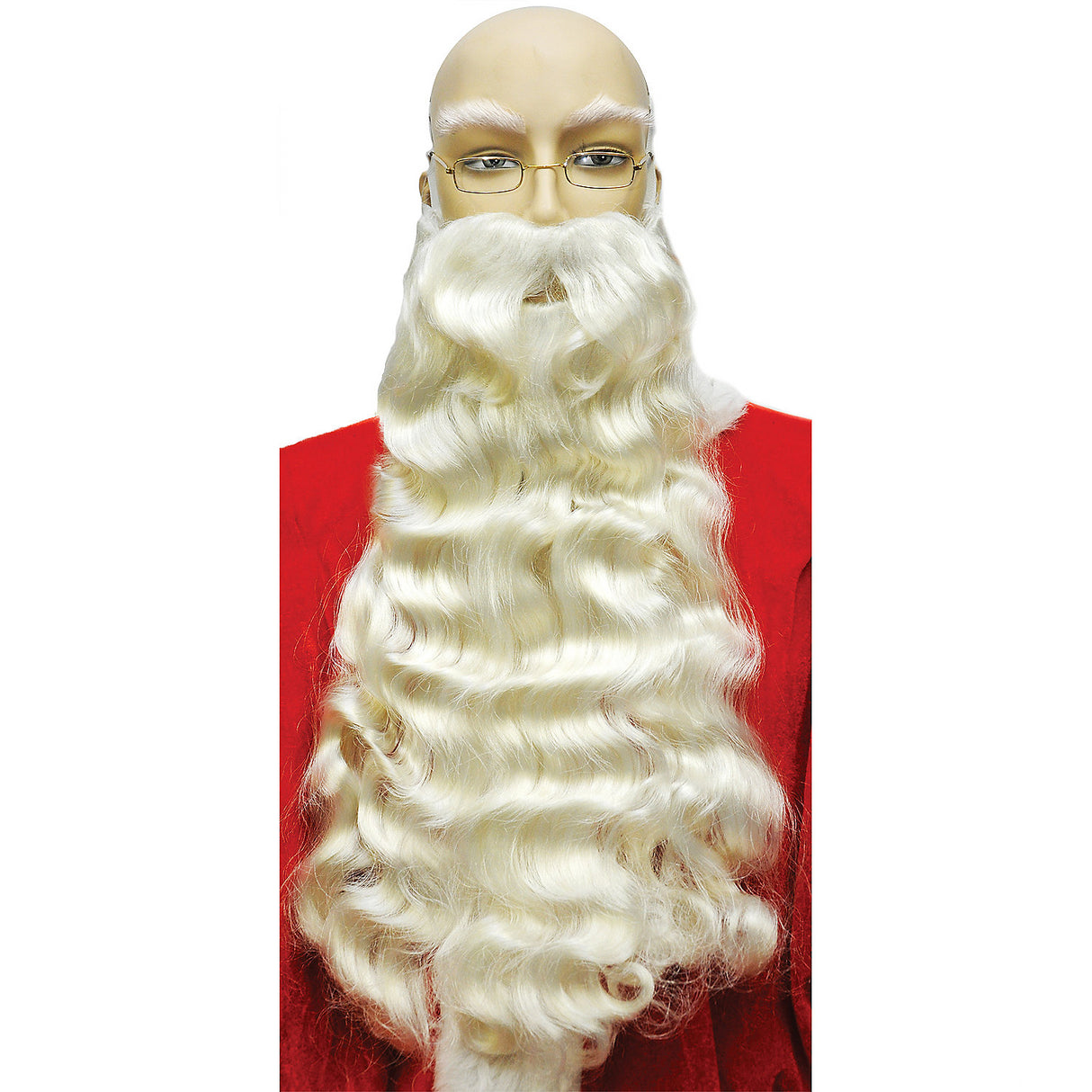 Premium Santa Beard 006 White for Holiday Celebrations Christmas Events and Festive Costumes