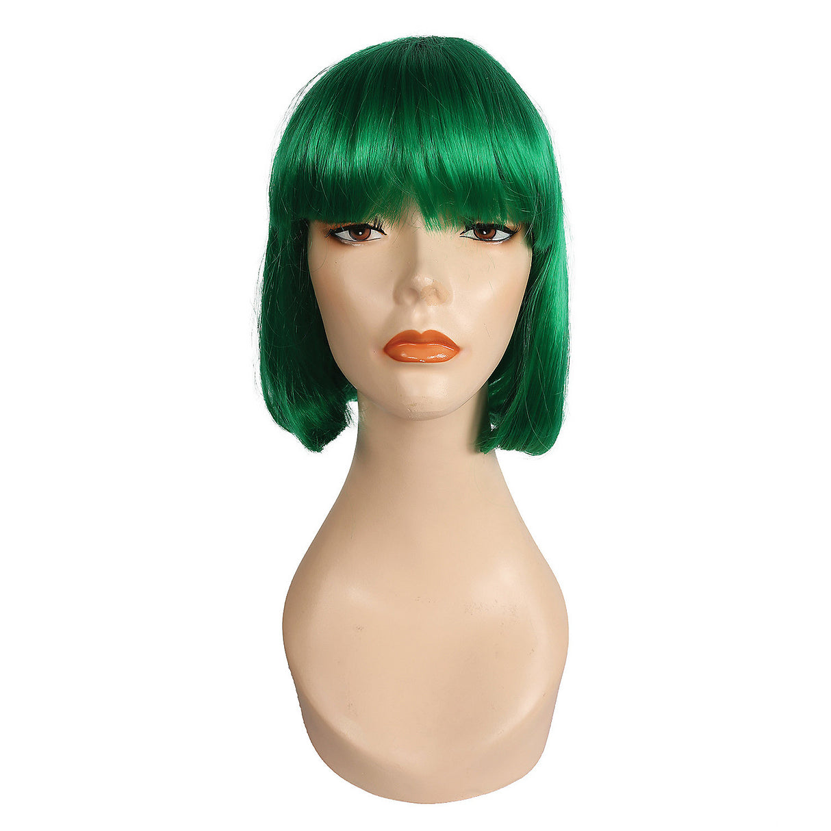 Stylish China Doll Dark Green Wig for Halloween Parties and Cosplay Events