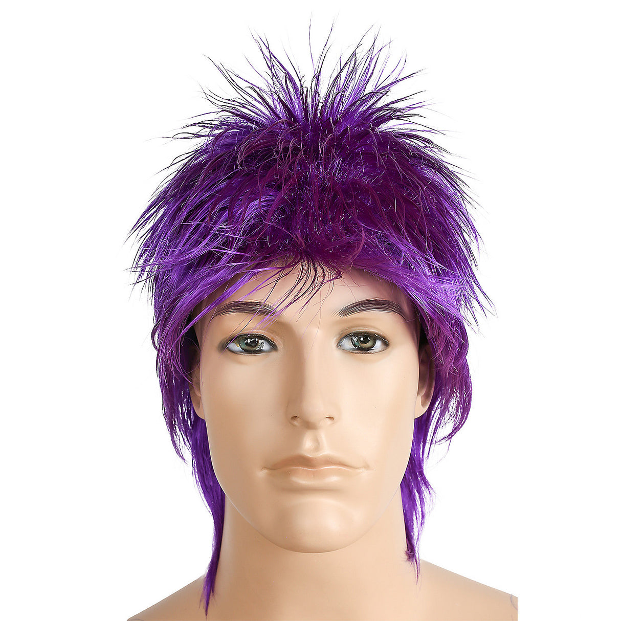 Stylish Rod Dark Purple Wig for Themed Events Halloween Parties and Creative Transformations