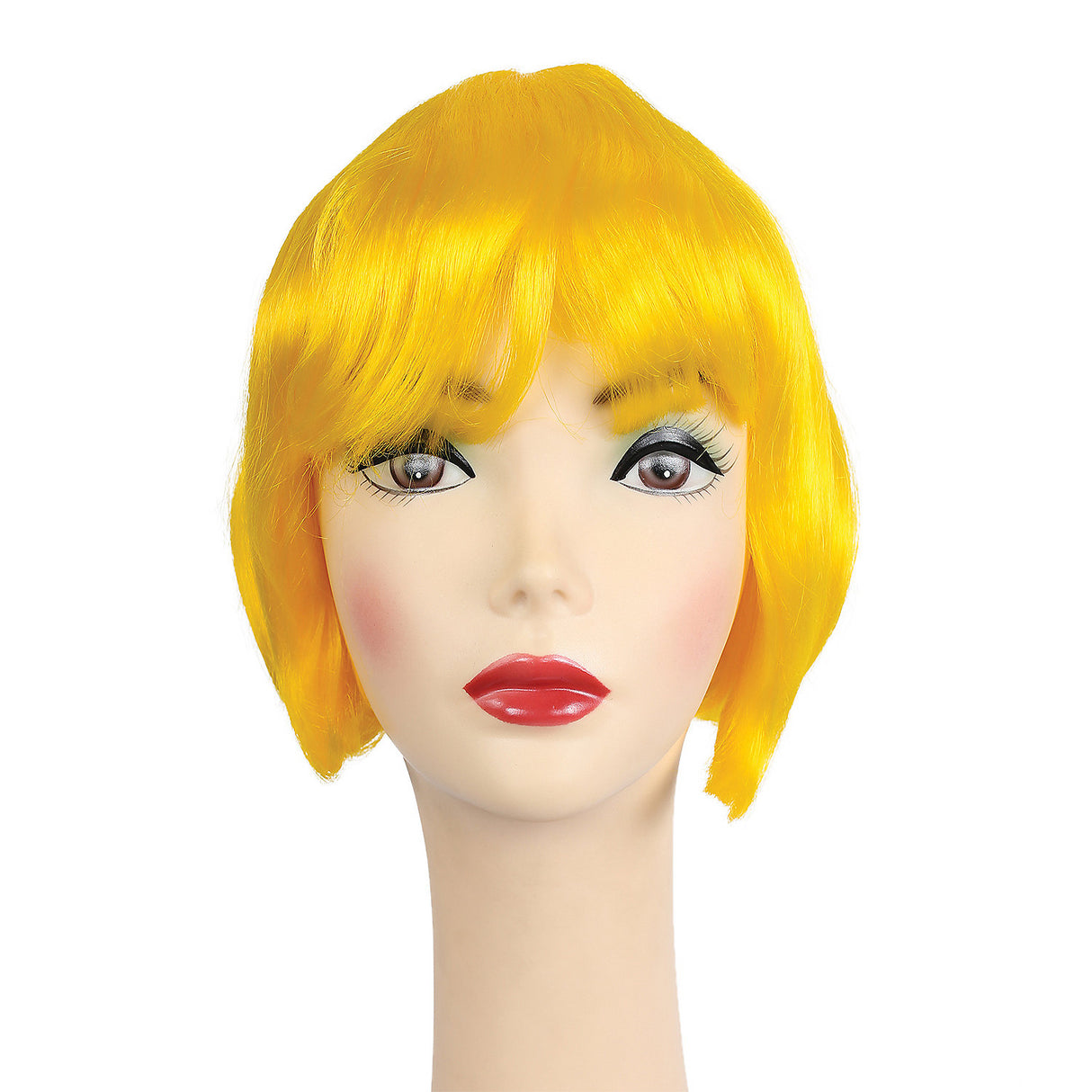 Affordable LULU BARGAIN YELLOW Wig for Creative Styles and DIY Costume Ensembles