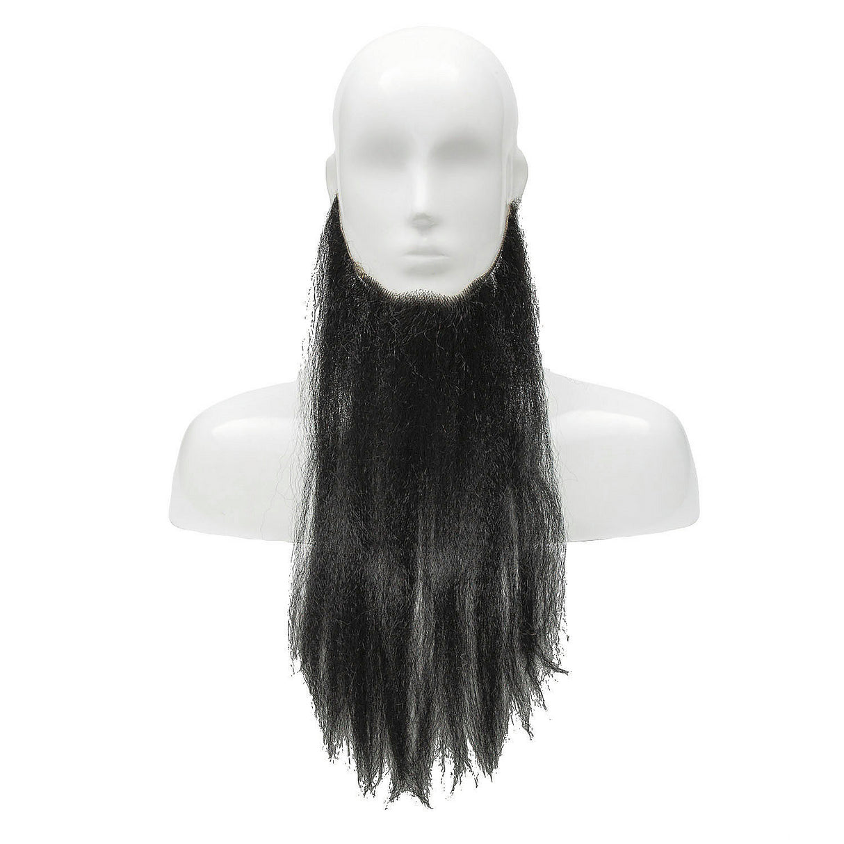 Natural Looking Human Hair Blend Full Face Beard for Halloween and Theatrical Performances
