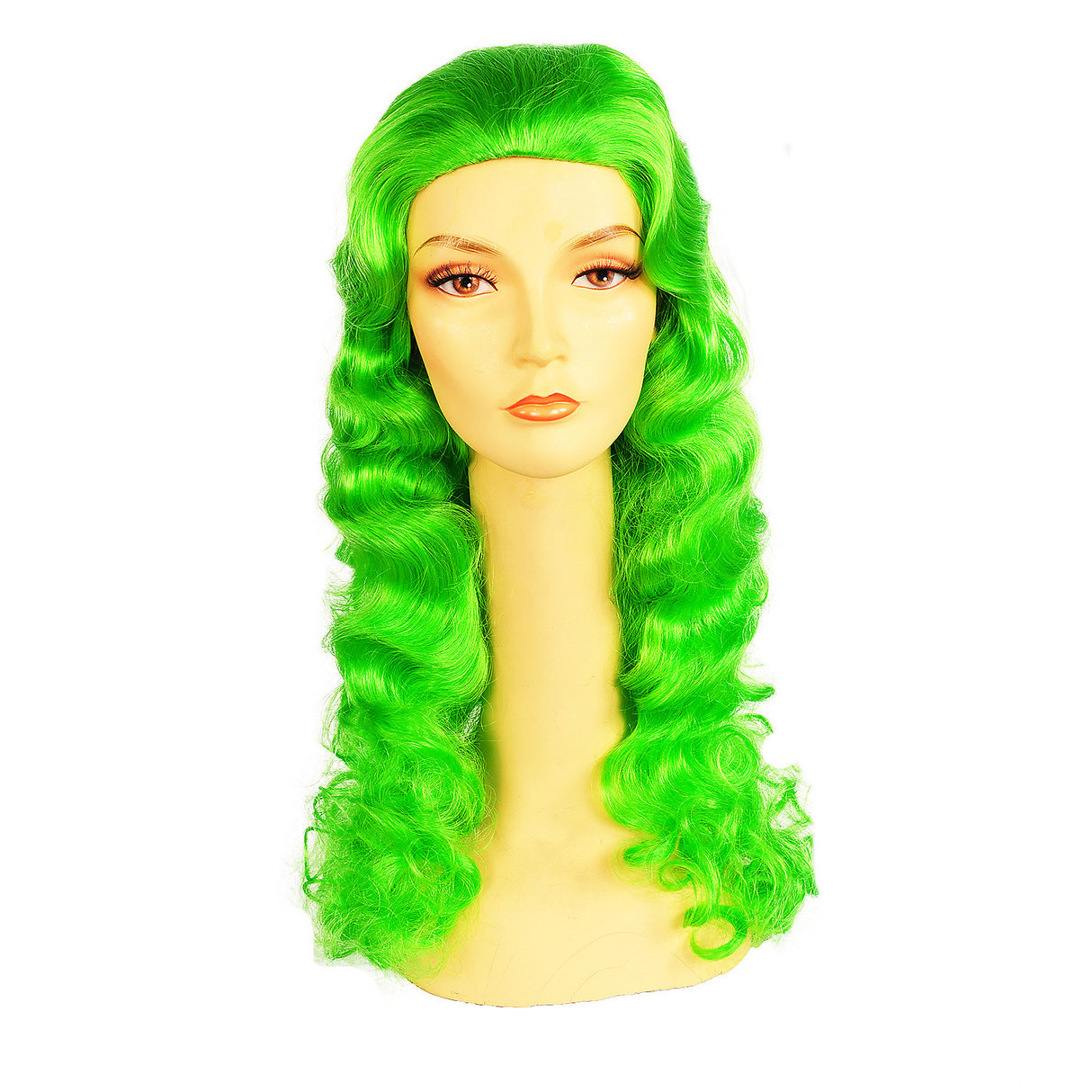 Showgirl 340 B Green Wig for Halloween Costumes and Creative Dress-Up Events