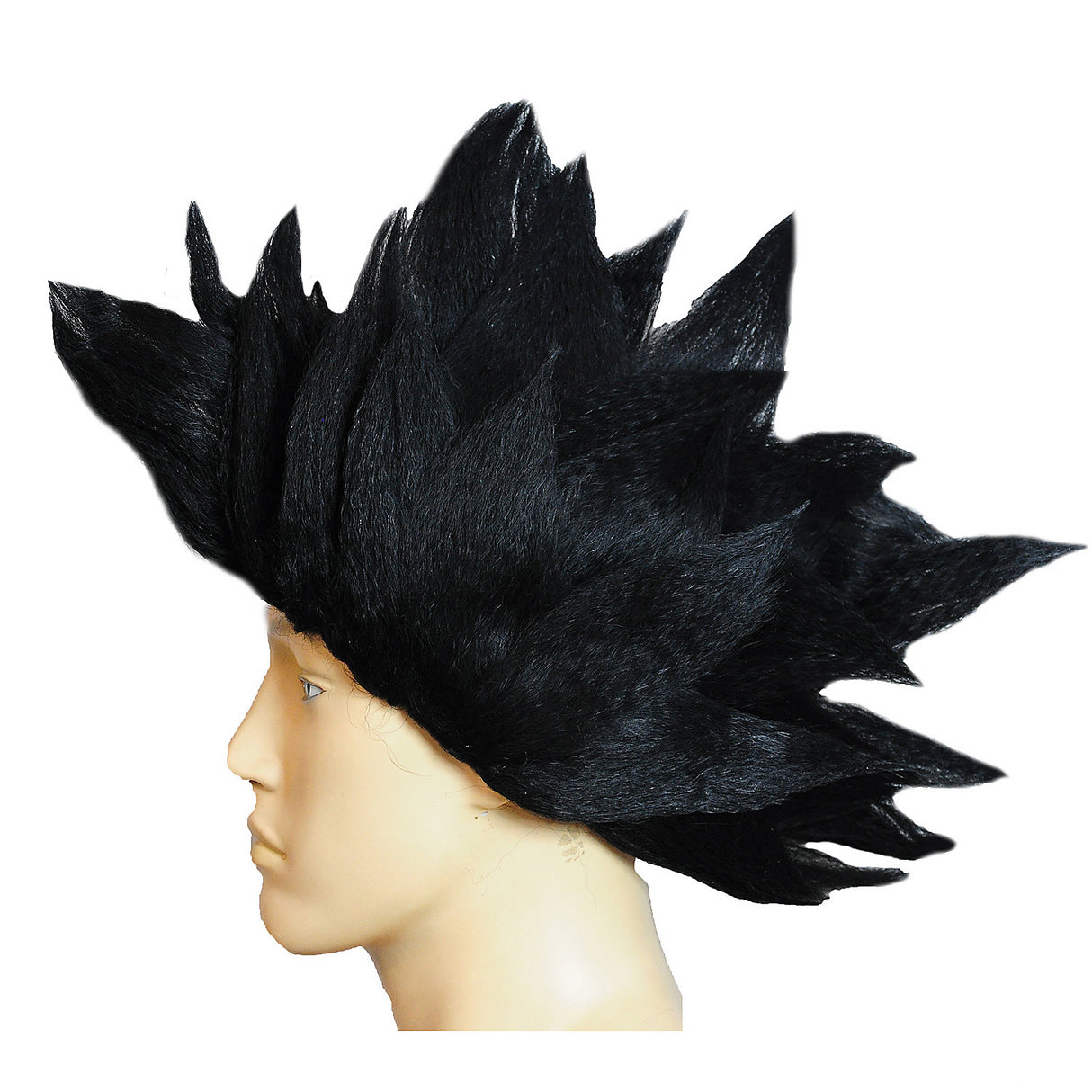 Fun Clown Spike Black Wig for Halloween Parties Festivals and Themed Events