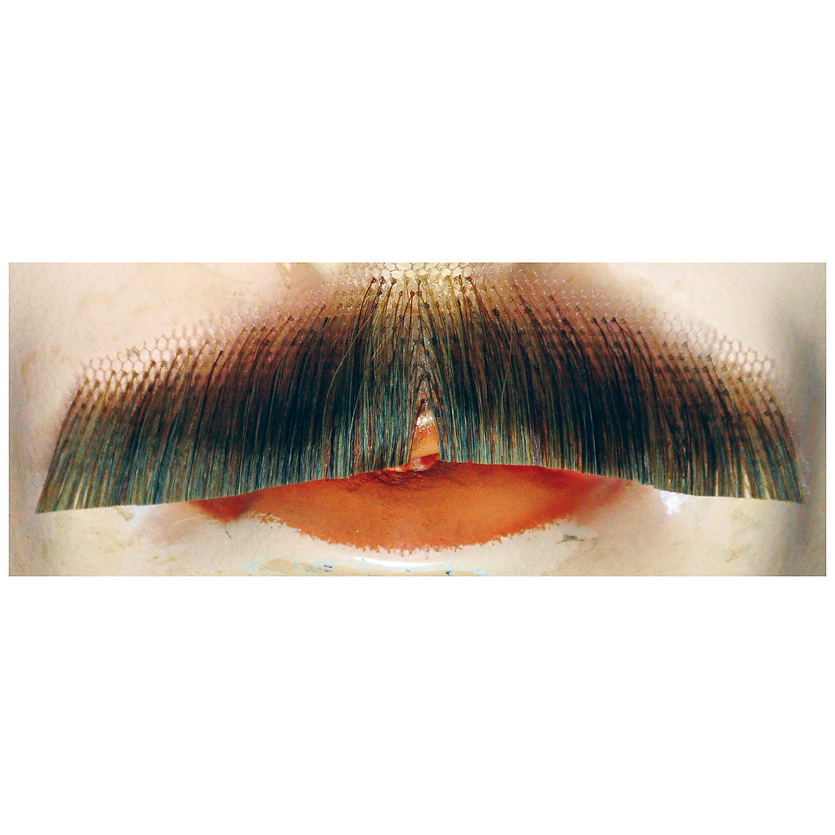 Natural Appearance Human Hair Mustache for Characters Halloween Cosplay and Themed Events