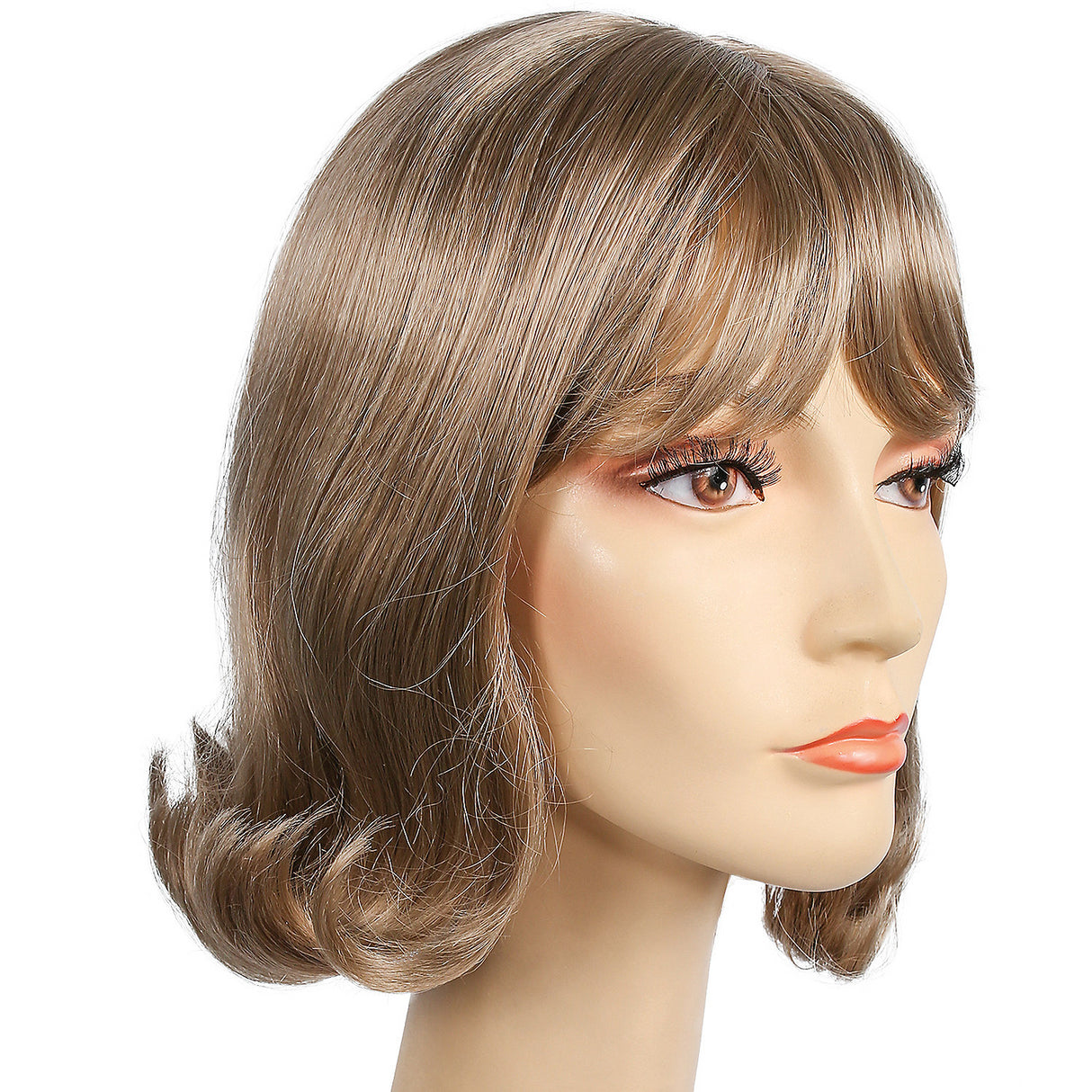 Stylish Pageboy Banged Prom Wig for Elegant Events and Costume Parties