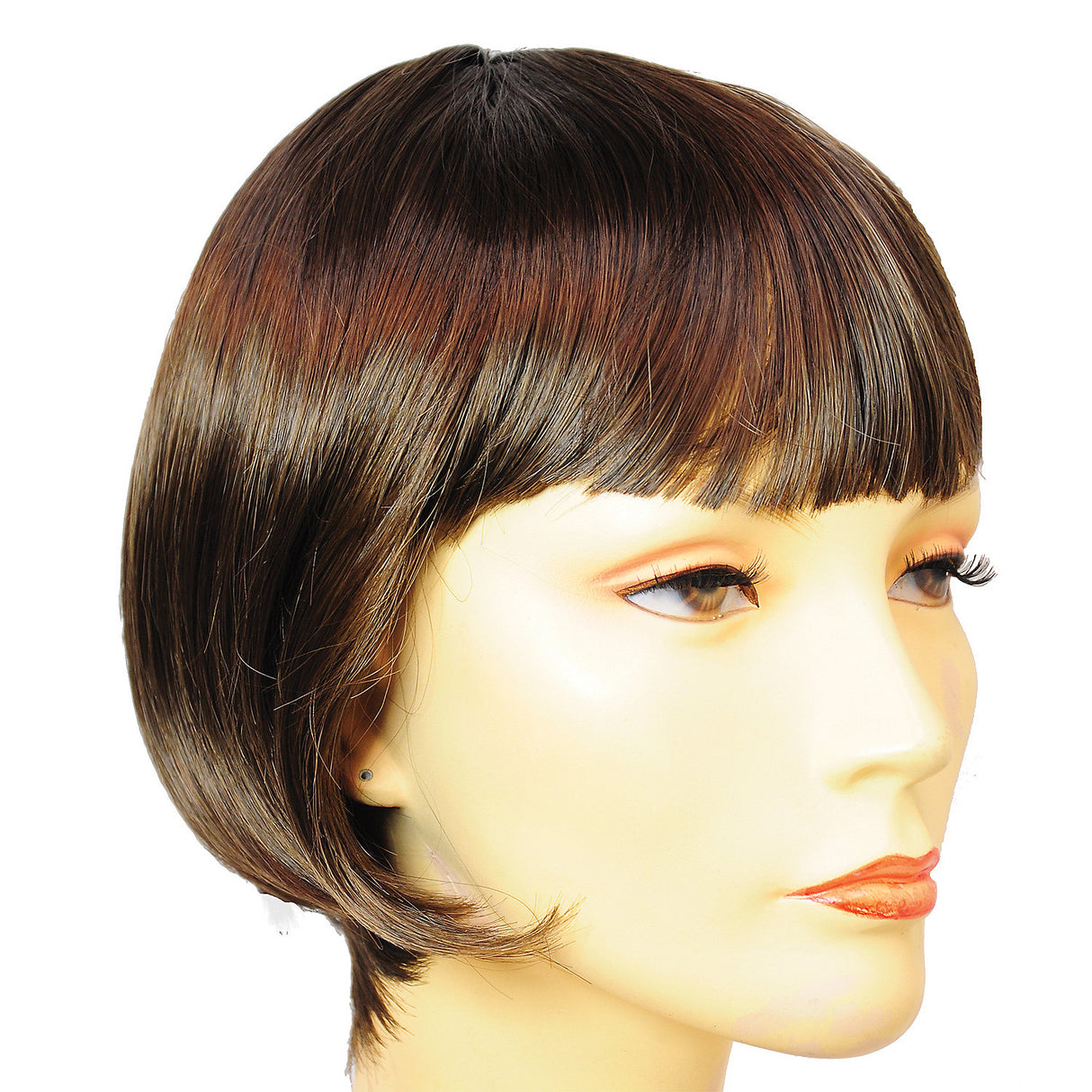 Luxurious LULU LT Chest Brown Wig for Flapper Outfit Gatsby Parties and Roaring Twenties Events