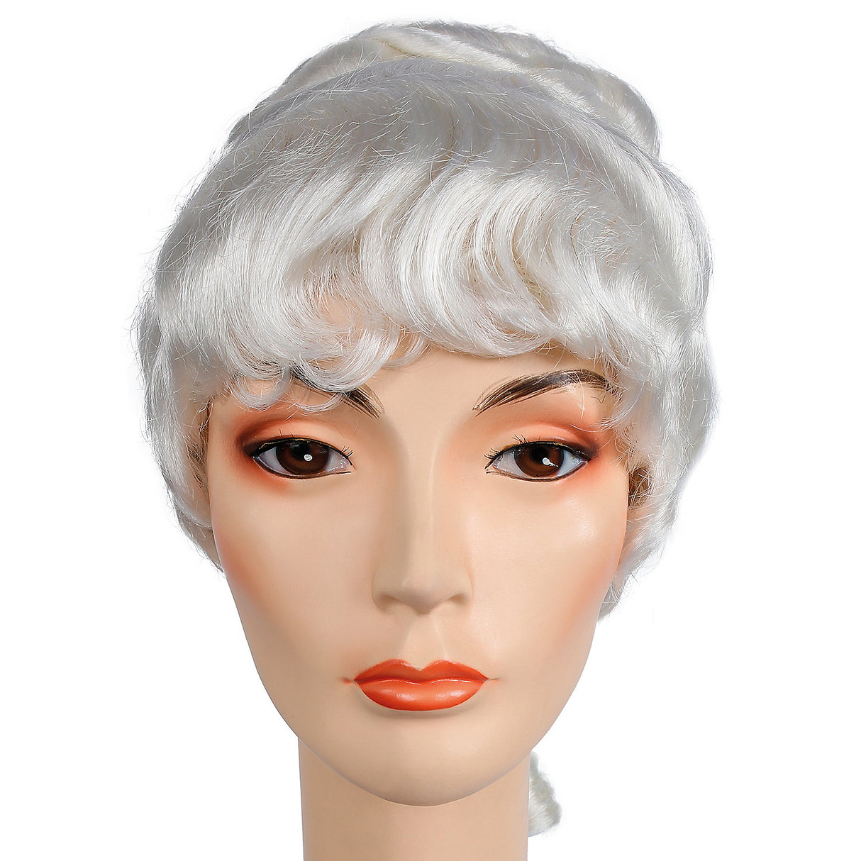 Classic Colonial Lady White Wig for Historical Themed Events and Costume Parties