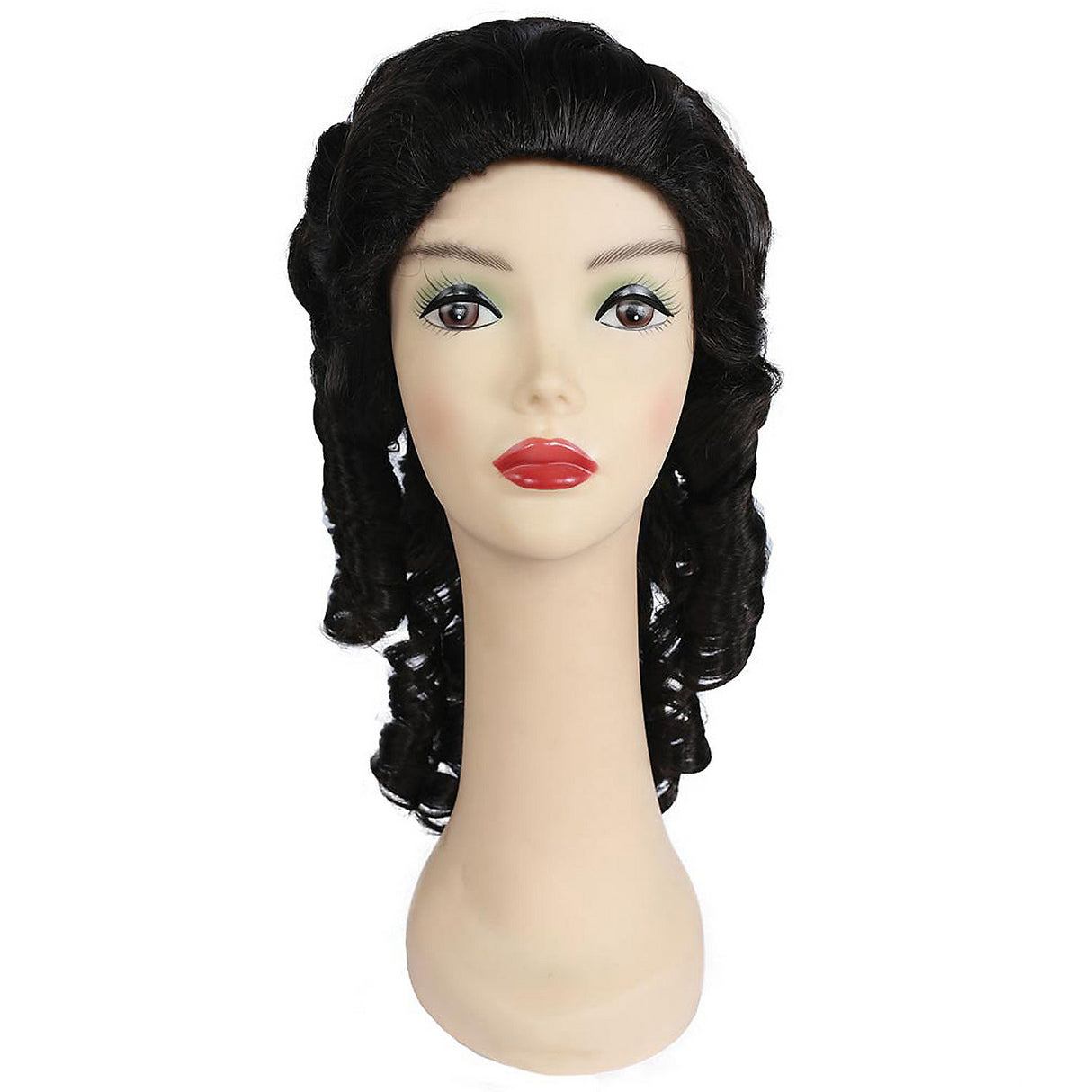 Traditional Southern Belle Medium Brown Wig for Costume Parties and Themed Events