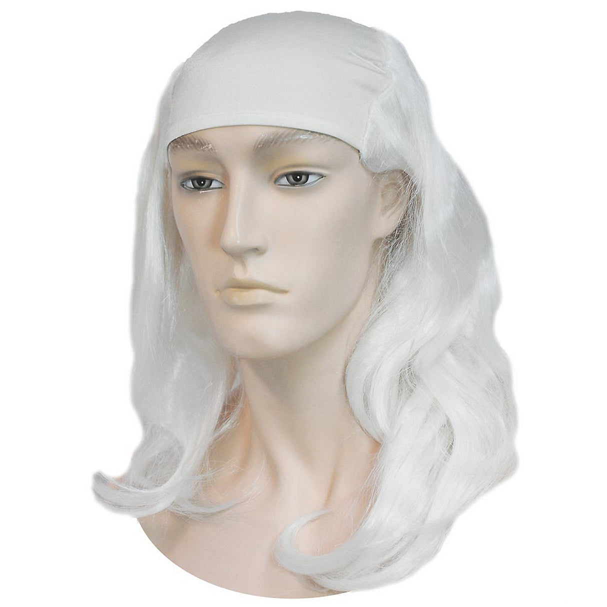 Magical Father Time Merlin White Wig for Costume Parties and Theatrical Events
