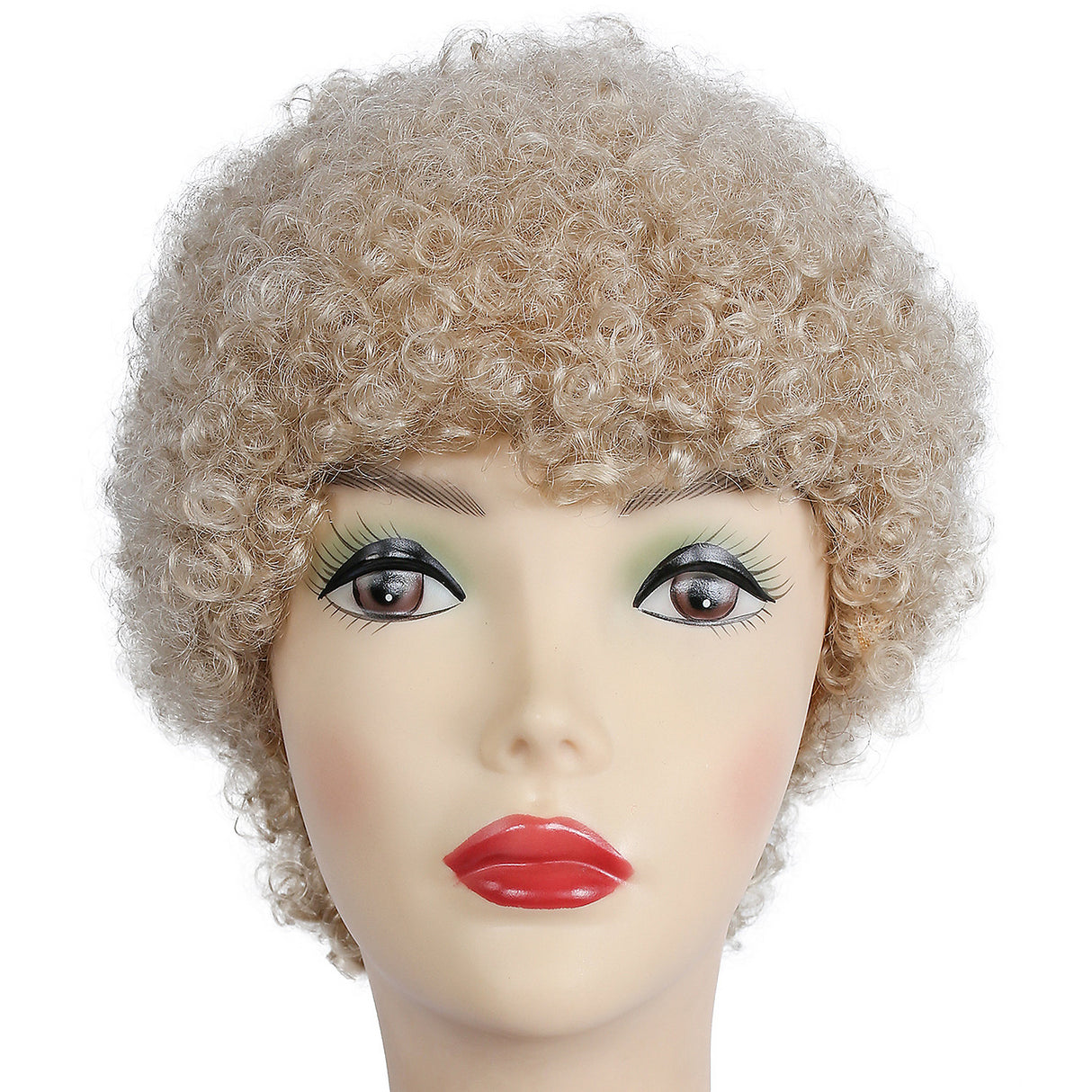 Vibrant Afro Short Ob Champ Blonde Wig for Theatrical Performances Costume Events and Creative Dress Ups