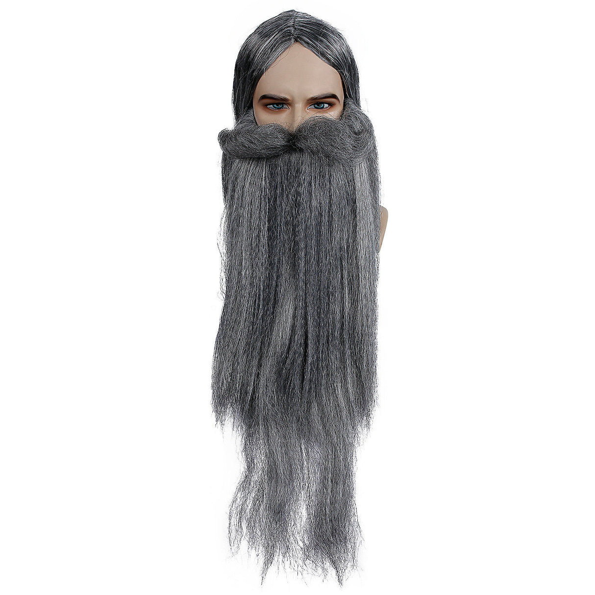 Essential Wizard Wig and Beard Set for Magical Themed Events and Cosplay Adventures
