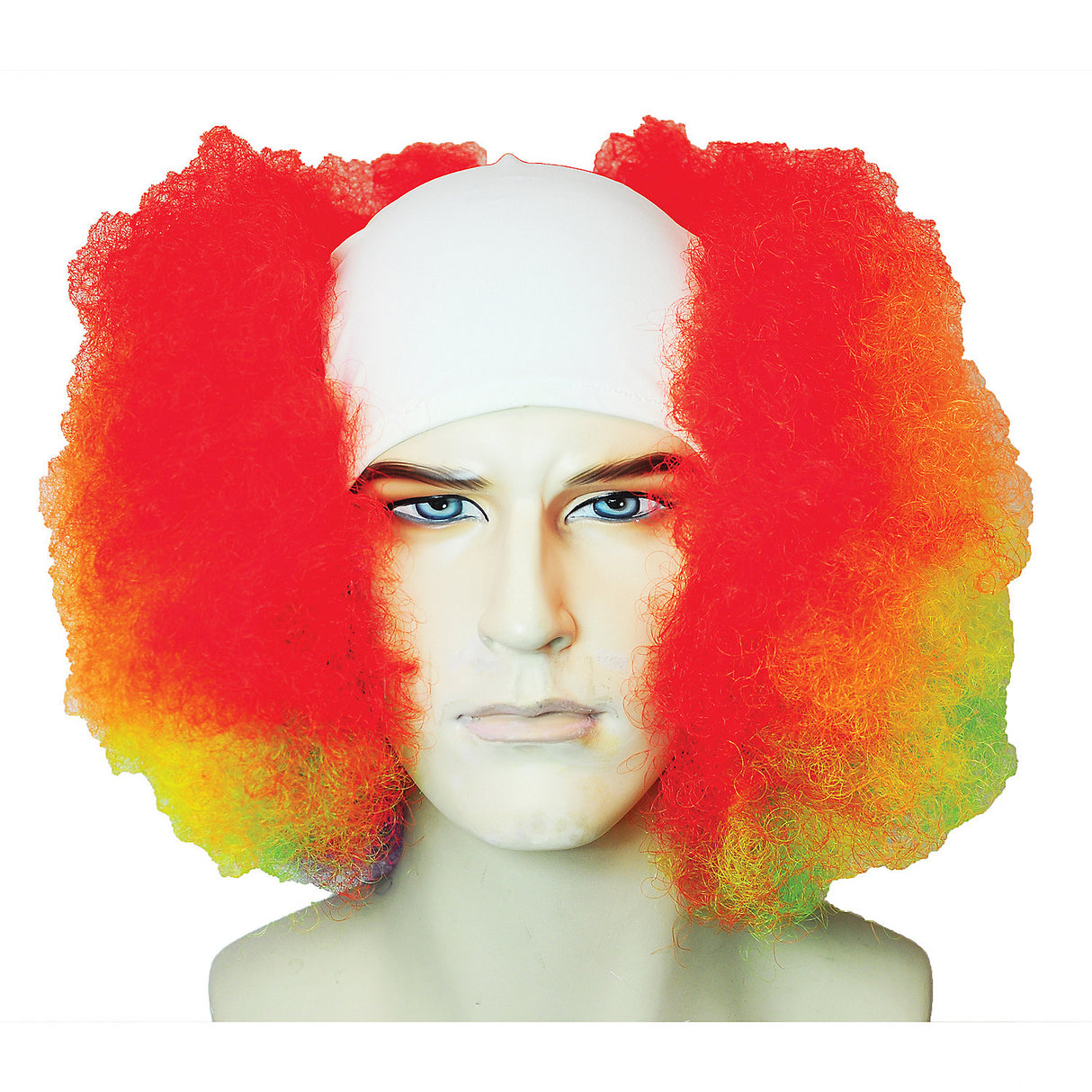Professional Bald Curly Clown Wig for Themed Parties Halloween Dress Up and Costume Events