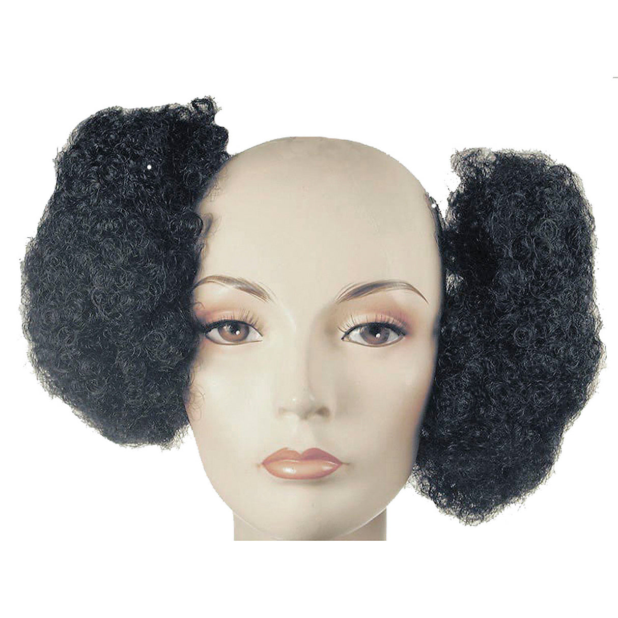 Trendy Afro Puff Set Black for 80s Glam Parties Costume Themed Events and Fun Dress-Up