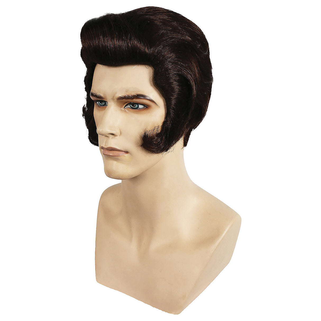 ELVI DELUXE BLACK Elvis Costume Wig for Rocker Parties and Themed Events