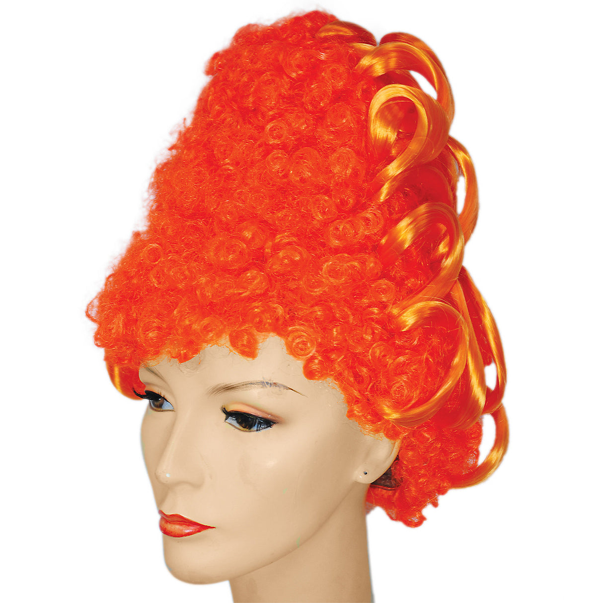 Elegant Marie Ante Beehive Fancy Orange Wig for Costume Parties Events and Themed Celebrations