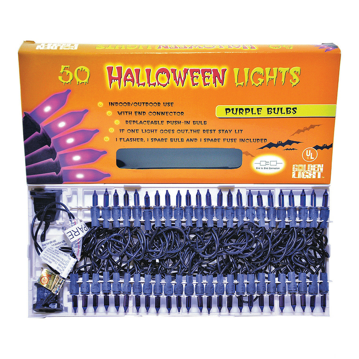 Light Set 50 Purple With Conn