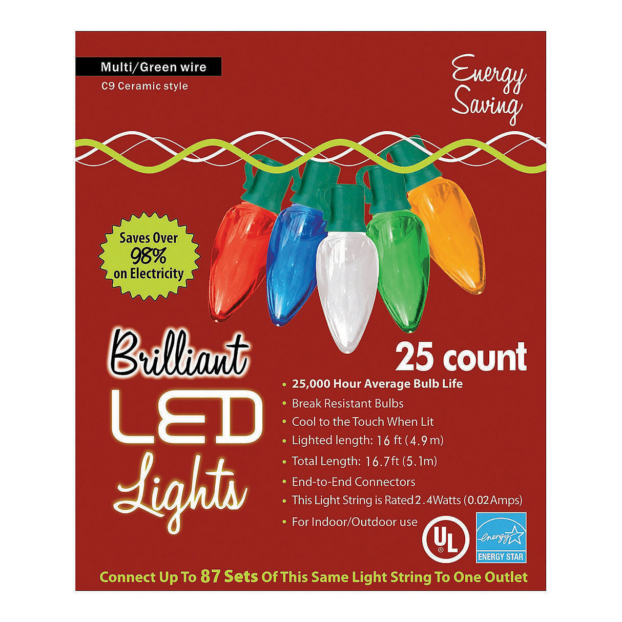 LED Holiday Lights for Christmas Tree Outdoor Decor and Festive Celebrations
