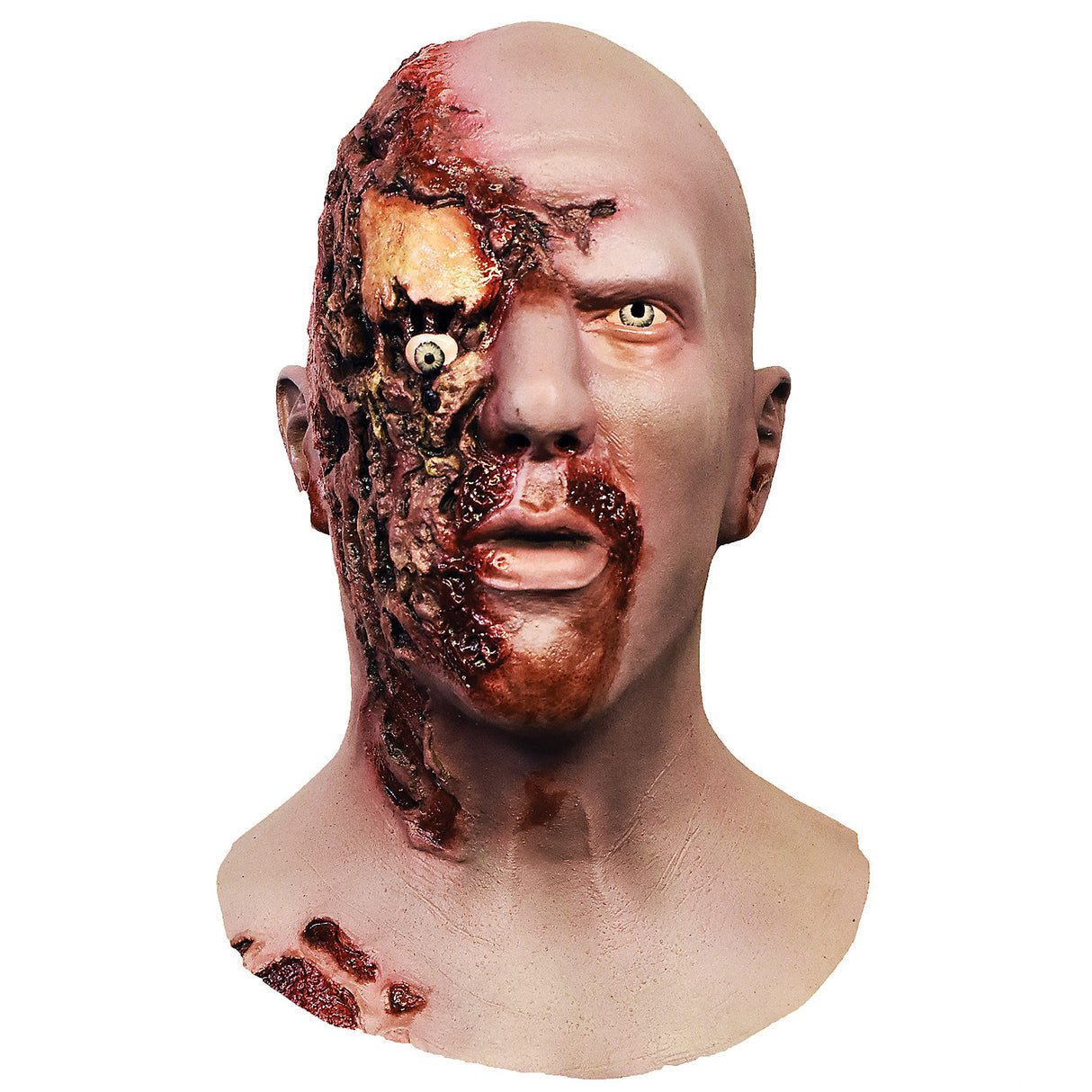 Official Dawn of the Dead Airport Zombie Mask for Halloween Cosplay and Movie-Themed Events