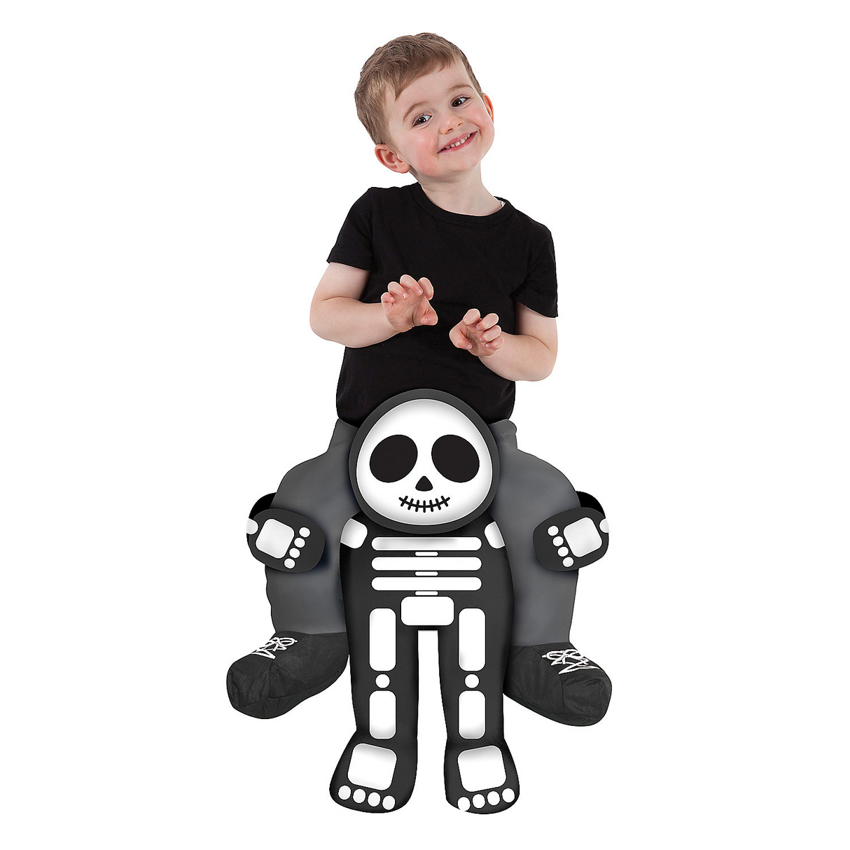 Skeleton Piggyback Costume for Toddler Halloween Parties and Fun Dress Up Events