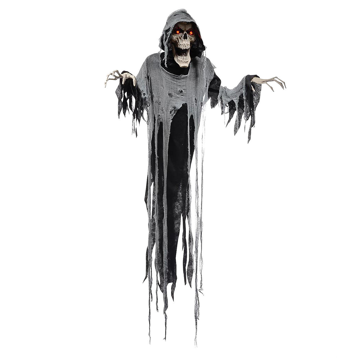 Terrifying Animated Hanging Reaper for Halloween Decor Haunted Houses and Spooky Parties