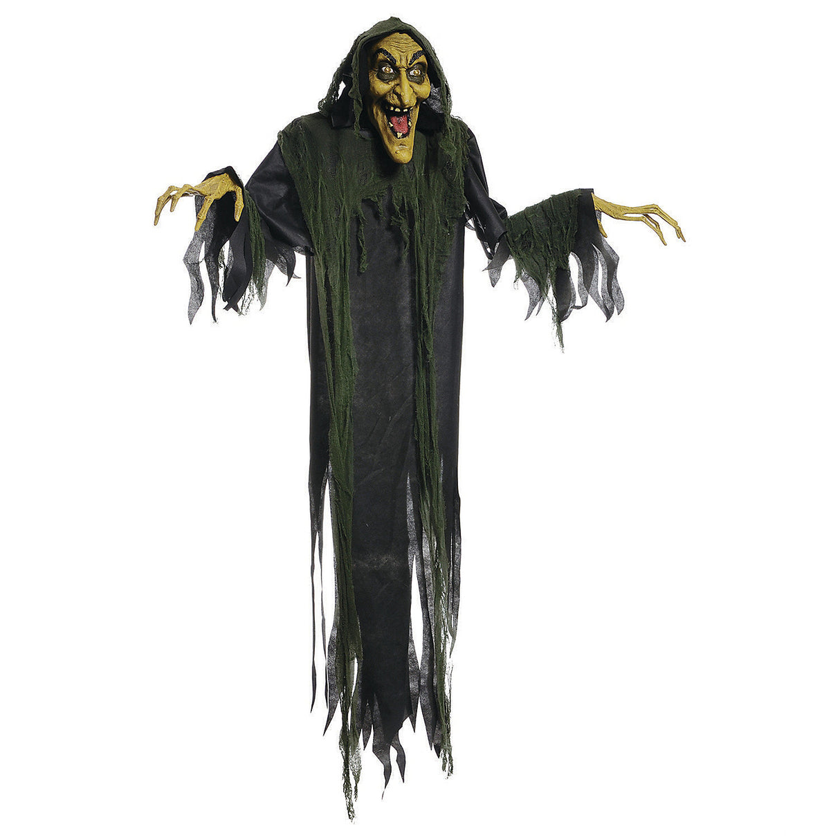 Life-Size Animated Hanging Witch for Halloween Parties Scary Decorations and Haunted House Themes