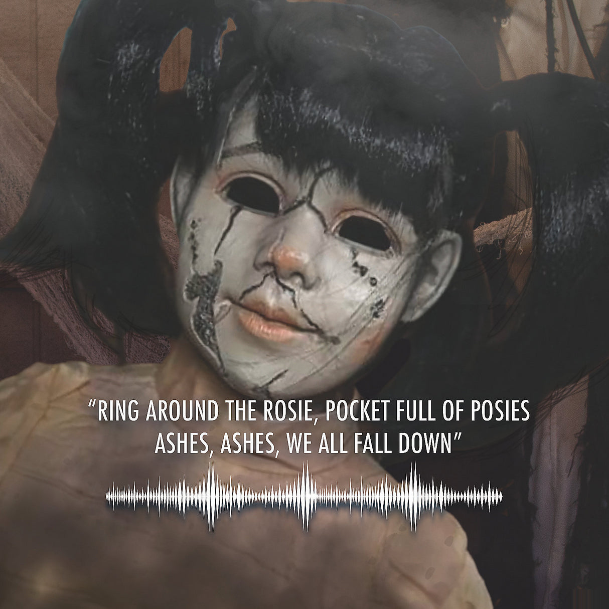 Animated RING AROUND THE ROSIE Prop for Halloween Parties and Scary Decorations