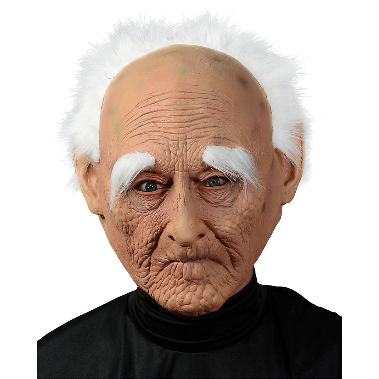 Funny Creepy Old Man Mask with Hair for Halloween Parties Costume Events and Spooky Photoshoots