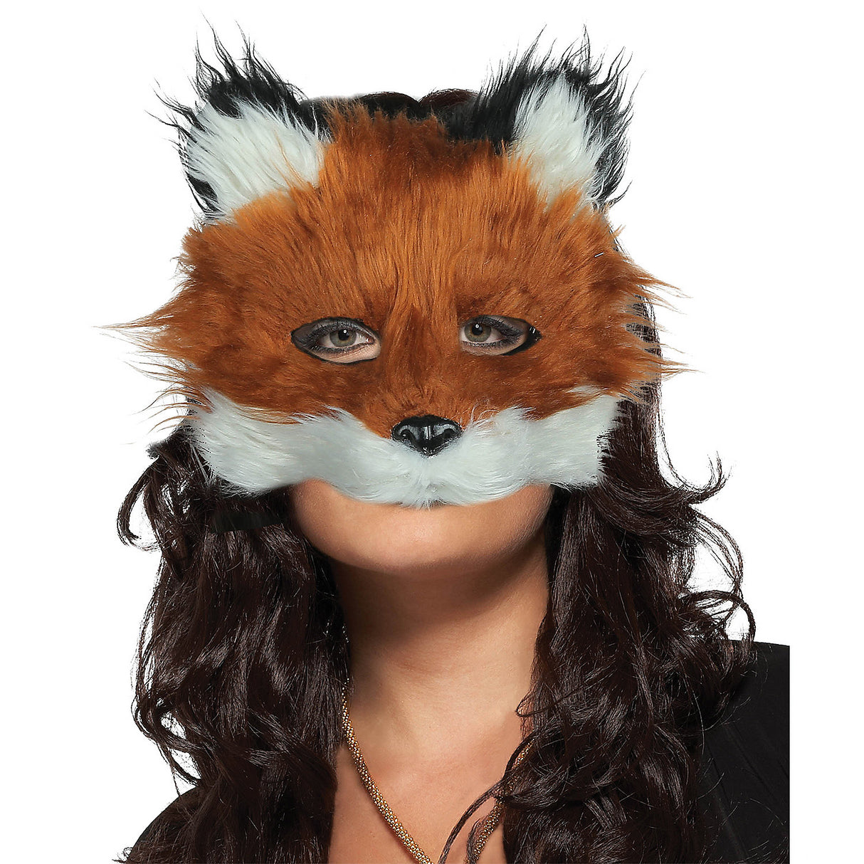 Furry Face Adult Fox Mask for Costume Parties Halloween and Theatrical Performances