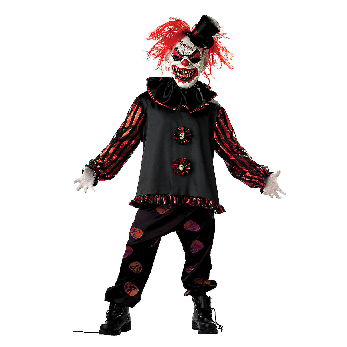 Creepy Carver The Clown Child Costume for Halloween Fun and Spooky Parties