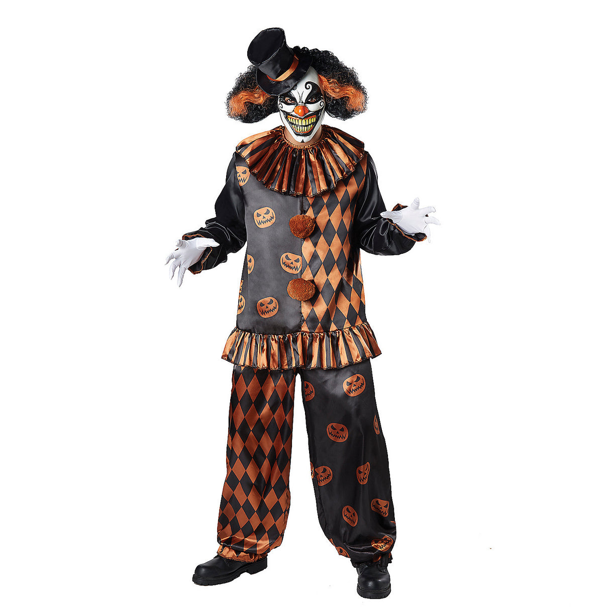 Creepy Adult Halloween Clown Costume for Theme Parties Festivities and Scary Celebrations