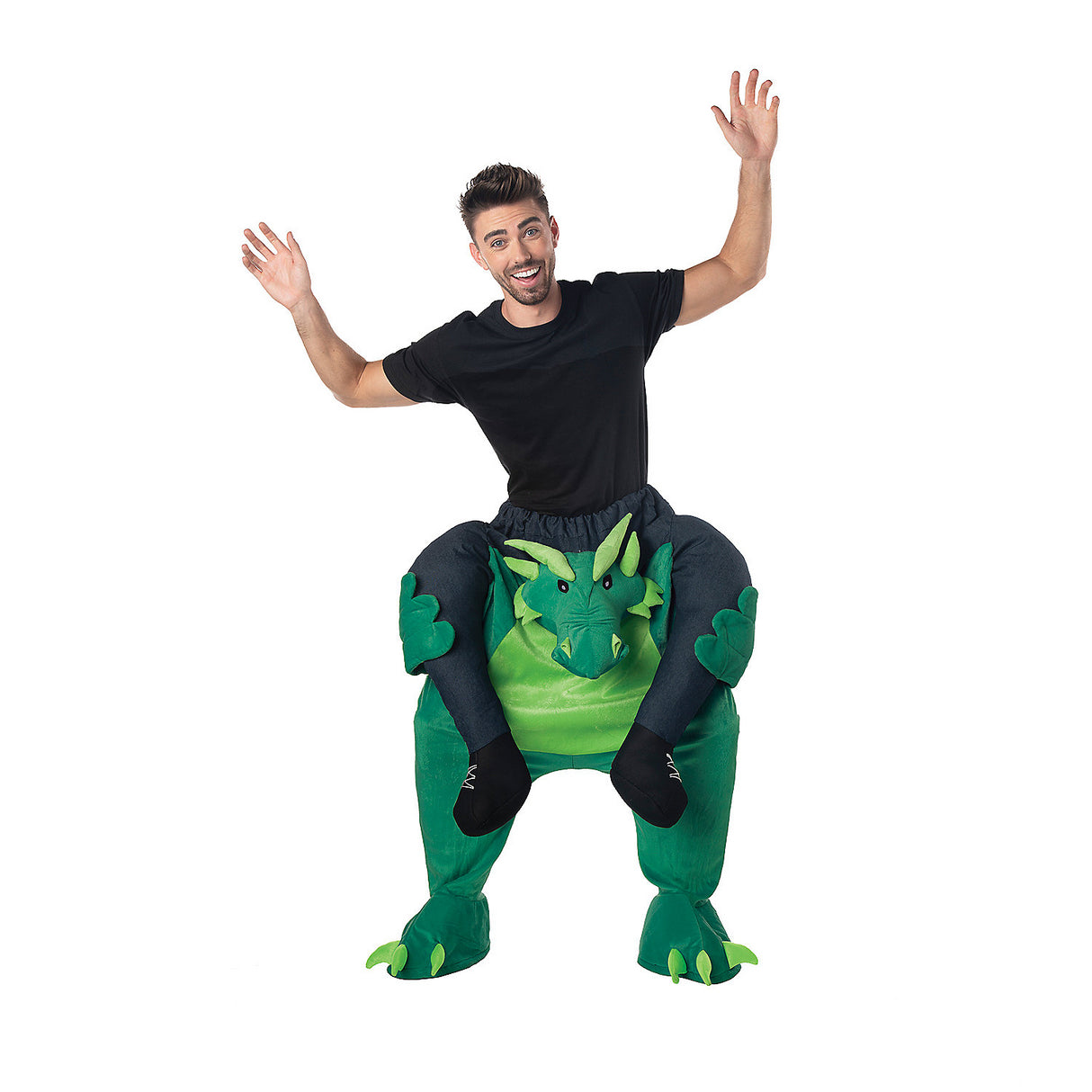 Hilarious Carry Me Dragon Adult Costume for Halloween Parties and Fun Themed Events