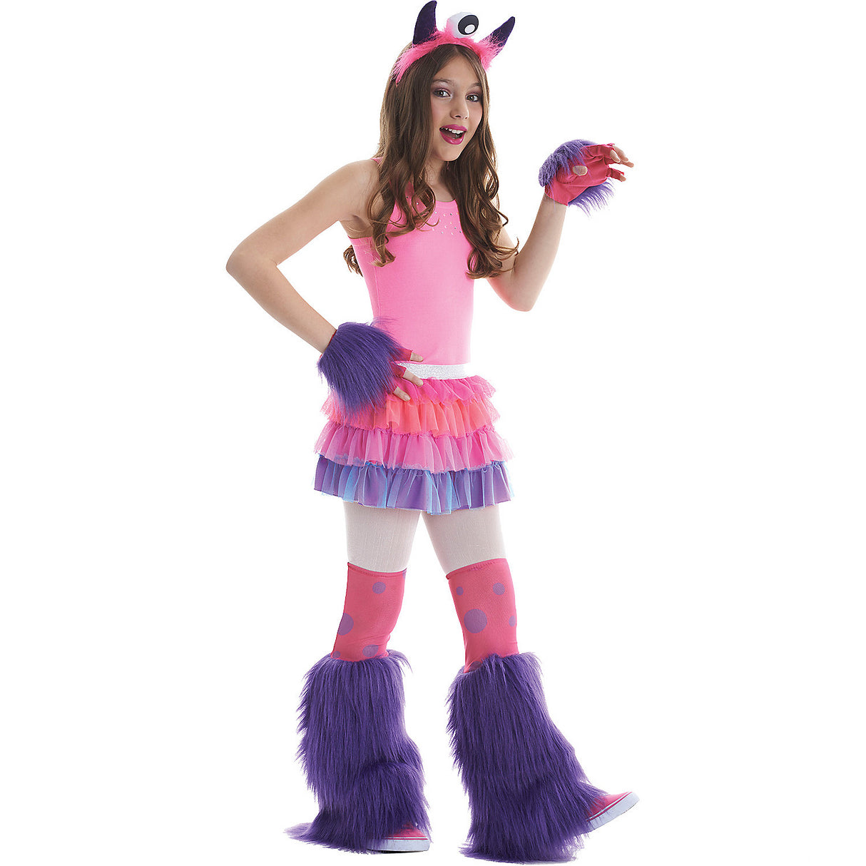 Purple Monster Costume Kit for Kids for Halloween Parties and Playtime Adventures