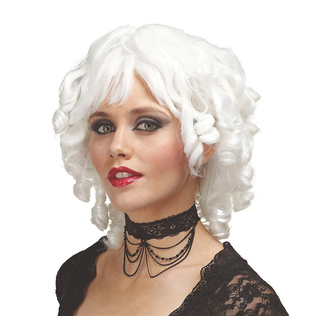 Unique White Ghost Doll Wig for Halloween Themed Events Costume Parties and Creative Costumes
