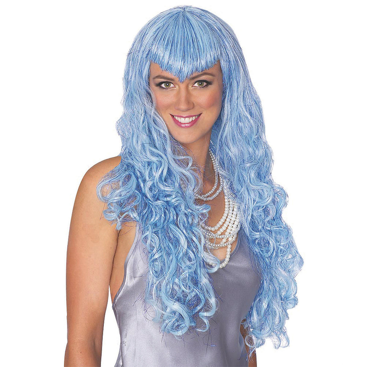 Enchanting Blue Mermaid Wig for Halloween Parties and Themed Events