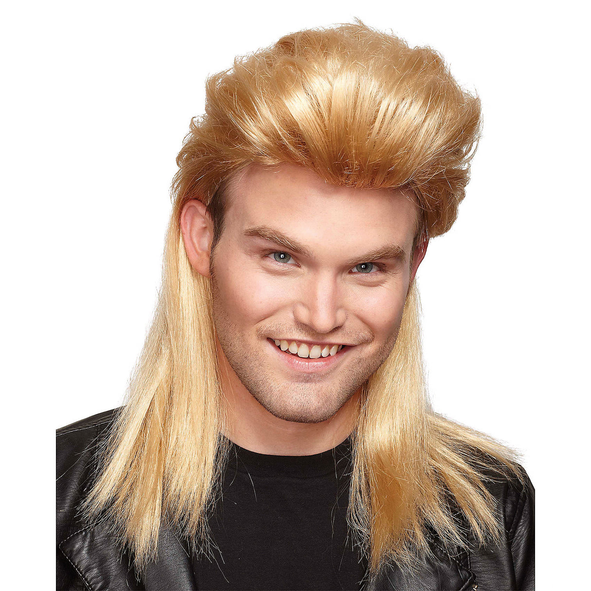 Blonde Nightclub Mullet Wig for Themed Parties Halloween Events and DIY Costume Creations