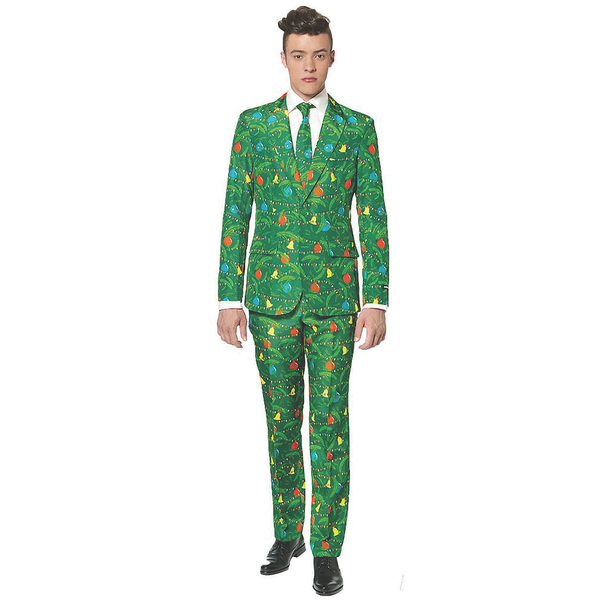 Novelty Christmas Tree Green Suit for Holiday Celebrations Halloween Parties and Festive Occasions