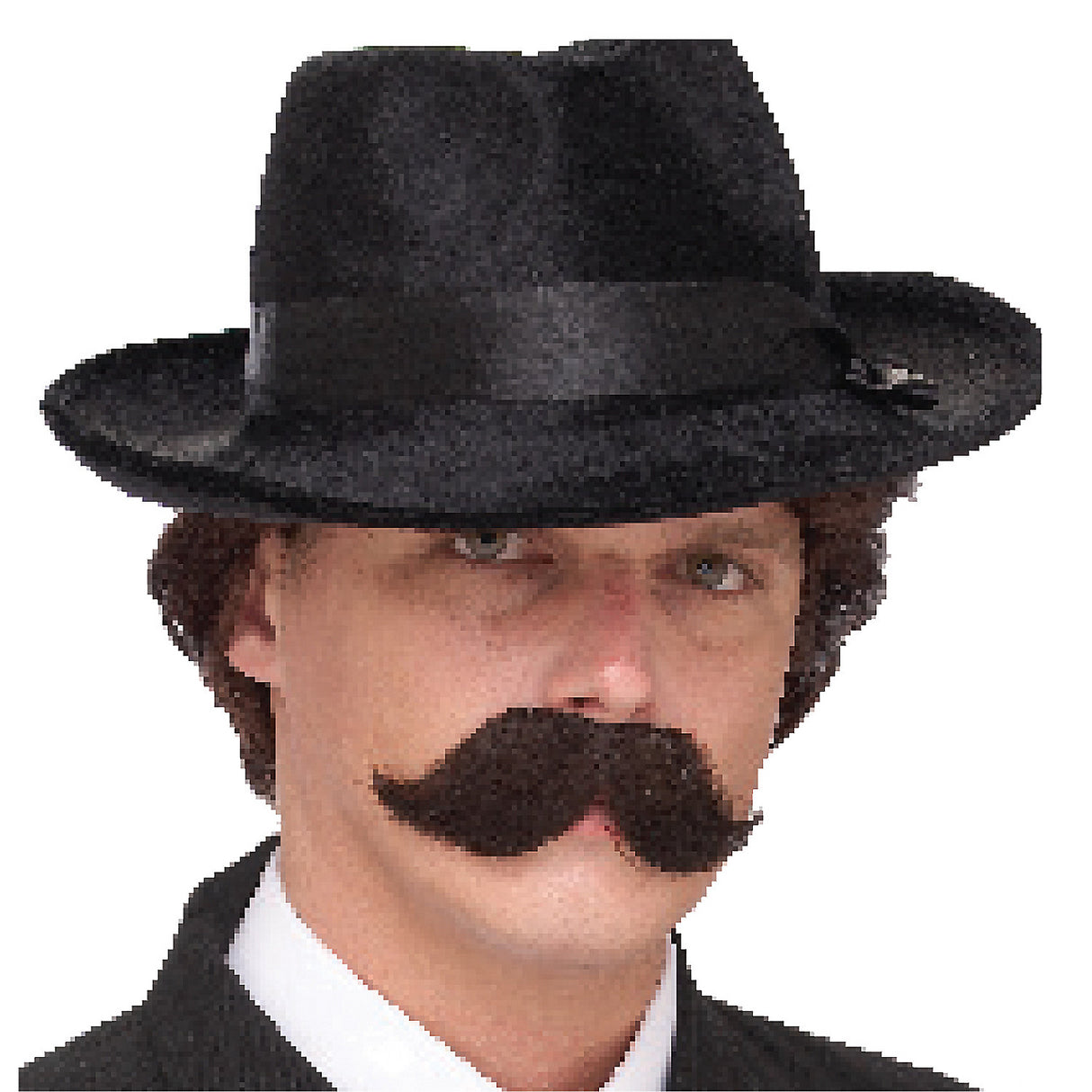 Essential Black English Mustache for Halloween Parties Costume Events and Funny Humorous Themes