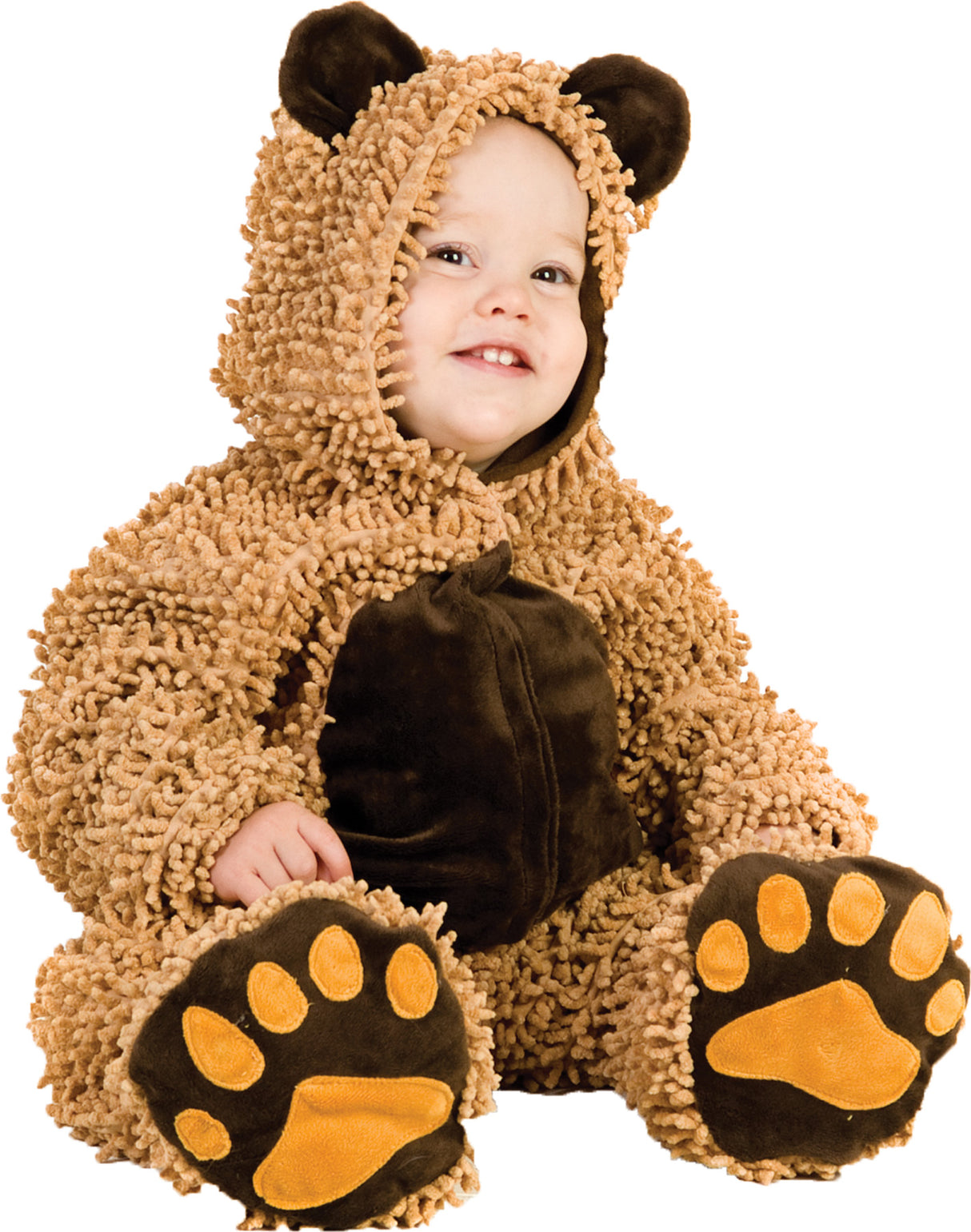 Adorable Toddler Chenille Teddybear Costume for Halloween Dress Up Parties and Cute Animal Theme Events