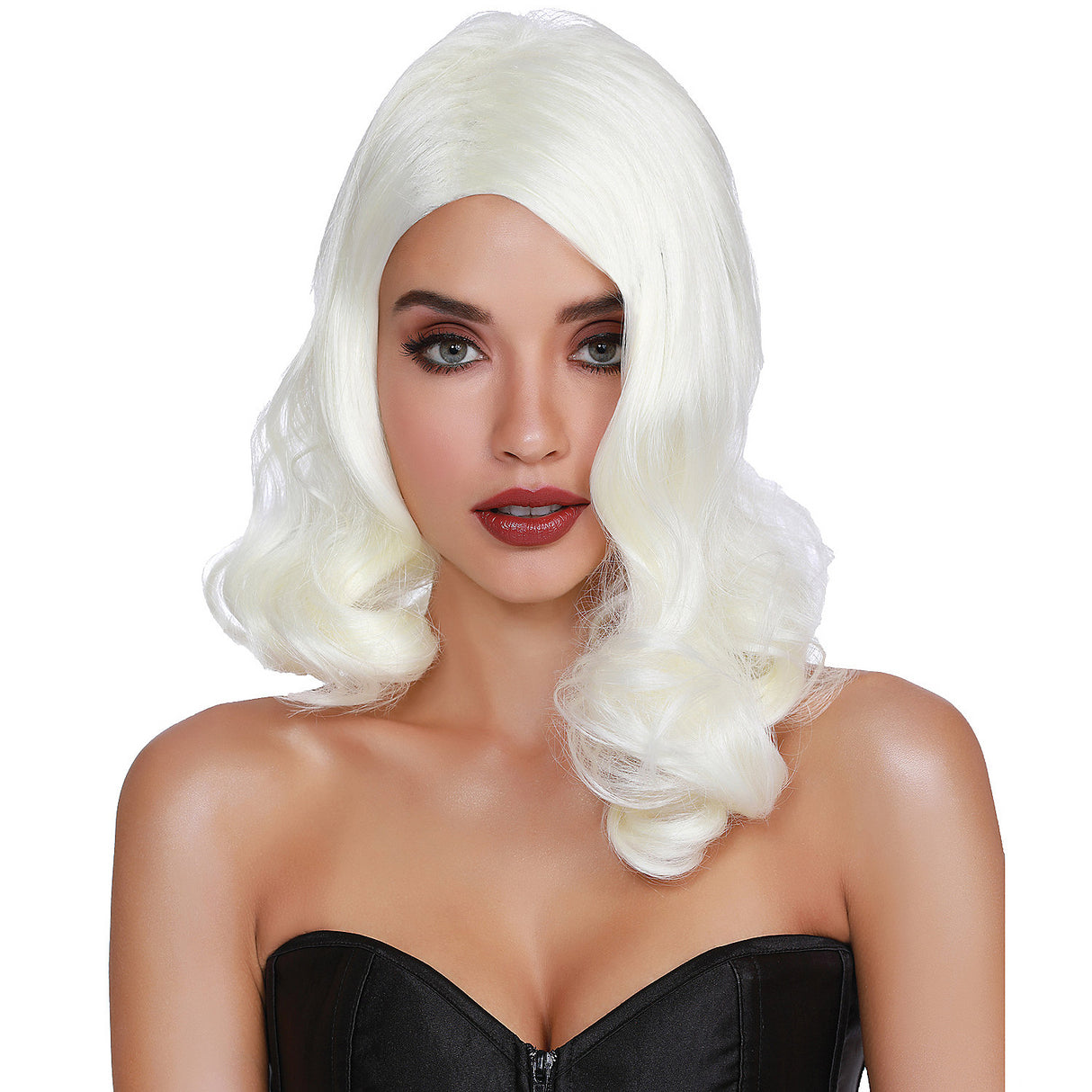 Hollywood Glamour Platinum Wig for Costume Parties and Themed Events