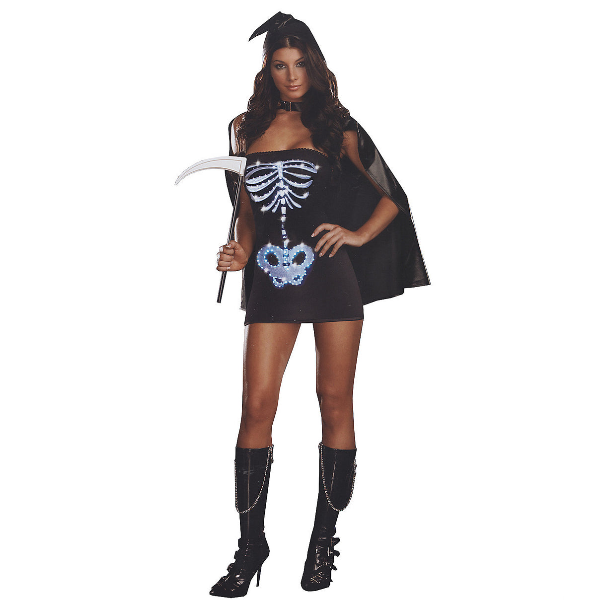Women's Sexy Skeleton Costume for Halloween Parties Fancy Dress Events and Spooky Themed Celebrations