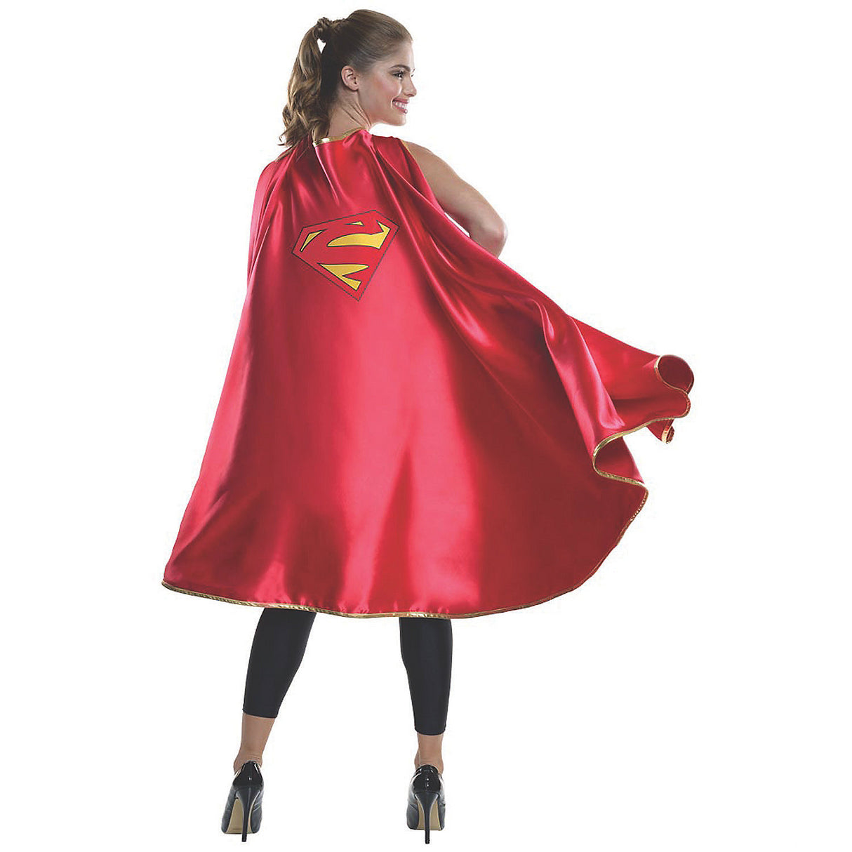 Empowering Supergirl Cape for Women's Halloween Costumes and Superhero Costume Parties